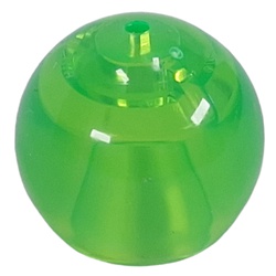 LEGO part 51283 Helmet Round Sphere with Small Hole in Transparent Bright Green/ Trans-Bright Green