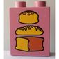 Duplo Brick 1 x 2 x 2 with Three Loaves of Bread Print