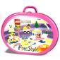 Storage Suitcase Oval with Freestyle Print (Sticker)