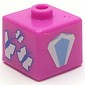 Pen Bead, Square with Butterflies, Diamond Print