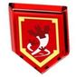 Tile Special 2 x 3 Pentagonal with Nexo Power Shield Print - Crimson Bat
