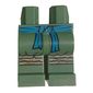 Hips and Sand Green Legs with Dark Turquoise Sash, Tan Knee Pads print