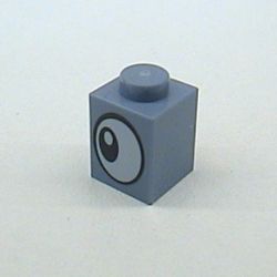 Brick 1 x 1 with Eye Sideways Print on Two Sides