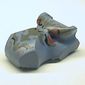 Animal Body Part, Dinosaur, Tyrannosaurus Rex Head with Dark Gray and Red Print