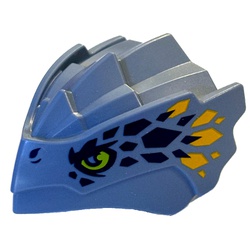 LEGO part 105545 CREATURE HEAD, NO. 124 in Sand Blue