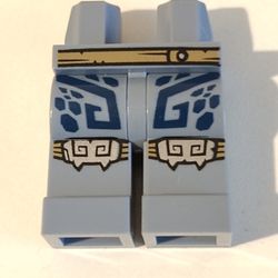 Hips and Sand Blue Legs with Tan Belt, Dark Blue Markings, Silver Knee Pads print