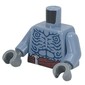 Torso, Dark Blue Patterns, Dark Red Belt print, Sand Blue Arms, Dark Bluish Gray Hands