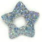 Clikits Icon Accent, Star 3 1/4 x 3 1/4 with Pixelated Holographic Pattern
