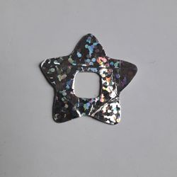 Clikits Icon Accent, Star 3 1/4 x 3 1/4 with Holographic Pattern