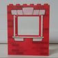 Panel 1 x 6 x 6 with Window with Bricks and White Window Frame Print