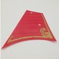 Sails, Left, Large, with Gold Trim and Dark Red Lines Print