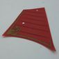 Sails, Right, Large, with Gold Trim and Dark Red Lines Print