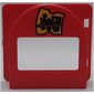 Duplo Door / Window / Mailbox Raised with Train Ticket Print