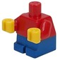 Baby / Toddler Body with Fixed Arms and Yellow Hands with Blue Bottom print