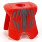 Minifig Neckwear Armor Breastplate with Leg Protection, Santis Geometric Print