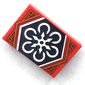 Tile 2 x 3 with Black Ninjago Flag print