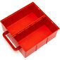 Storage Bin, with Handle and Slots for Six Compartments