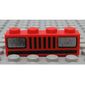 Brick 1 x 4 with Bottom Tubes, Lowered Center Cross Support with Basic Car Headlights Print