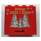 Brick 2 x 4 x 3 with 'LEGOLAND Deutschland Winter 2003/2004' print