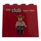 Brick 2 x 4 x 3 with 'LEGO club April 2003' Print