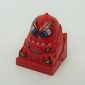 Racer Driver Head, Brick Special 2 x 2 Round, Yellow Lightnings, Blue Eyes, White Teeth print (Lightor)