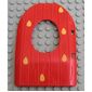 Duplo Door 1 x 4 x 4 2/3 for Cave with Strawberry Print