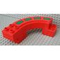 Duplo Road Section, Curve with Green Stripes Print