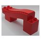 Duplo Road Section, Incline with 4 studs at Bottom, Bumpy Edges