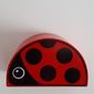 Duplo Brick 2 x 4 x 2 Curved Top with Ladybug / Ladybird Print