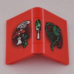 Book 2 x 3 with Mushrooms and Vine Print