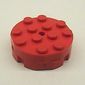 Turntable 4 x 4 - Old Type Complete - Faceted with Indented Base