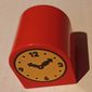 Duplo Brick 2 x 2 x 2 Curved Top with Clock Hands 10:10 Print