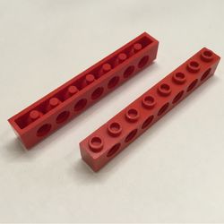 LEGO PART 3702 Technic Brick 1 x 8 [7 Pin Holes] | Rebrickable - Build ...