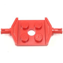 LEGO part  BEARING ELEMENT 2X2 2/3 in Bright Red/ Red