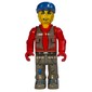Juniors Midifig, Bank Robber with Dark Gray Legs, Red Shirt and Blue Cap