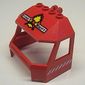 Windscreen 4 x 6 x 4 Cab with Hinge and 1 x 4 Bottom Cutout and 'Fire Dept' Print