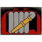 Brick Curved 2 x 4 x 2 Double with Fire Hose on Reel Print