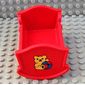 Belville / Duplo, Baby Crib / Cradle with Teddy Bear and Ball Print