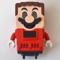 Hub, Mario with 4 Top Studs and LCD Screens for Eyes and Chest