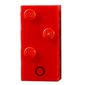 Braille Brick 2 x 4 with 3 Studs ⠕ and 'O' Print