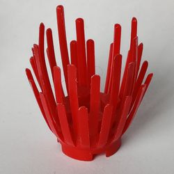 10 Stück Klemmbaustein-Pflanzen „Prickly Bush“ – Kompatibel Mit Lego® In Dunkelbraun