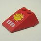 Wedge Sloped 4 x 4 Triple, No Stud Notches with Shell Logo Print
