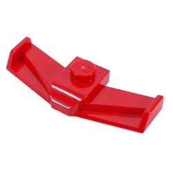 LEGO part 6682 Vehicle Body, Front Fender 1 x 4, Formula 1 in Bright Red/ Red