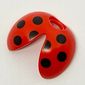 Minifig Neckwear Ladybug / Ladybird Wings with Black Spots Print