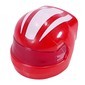 Helmet, Formula 1 with Trans-Red Visor pattern and White Stripes print