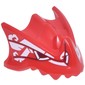 Creature Body Part, Dragon Head Upper Jaw with Dark Red Eye, White Markings print