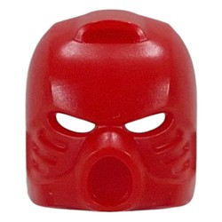 LEGO part 8041 Mask, Tahu in Bright Red/ Red