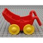 Duplo Pram (Baby Carriage, Stroller) with Yellow Wheels - Complete Assembly