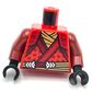 Torso Robe, Dark Red Trim, Tan Belt print, Dark Red Arms, Black Hands
