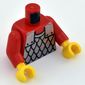 Torso Armor Scale Mail Print, Red Arms, Yellow Hands